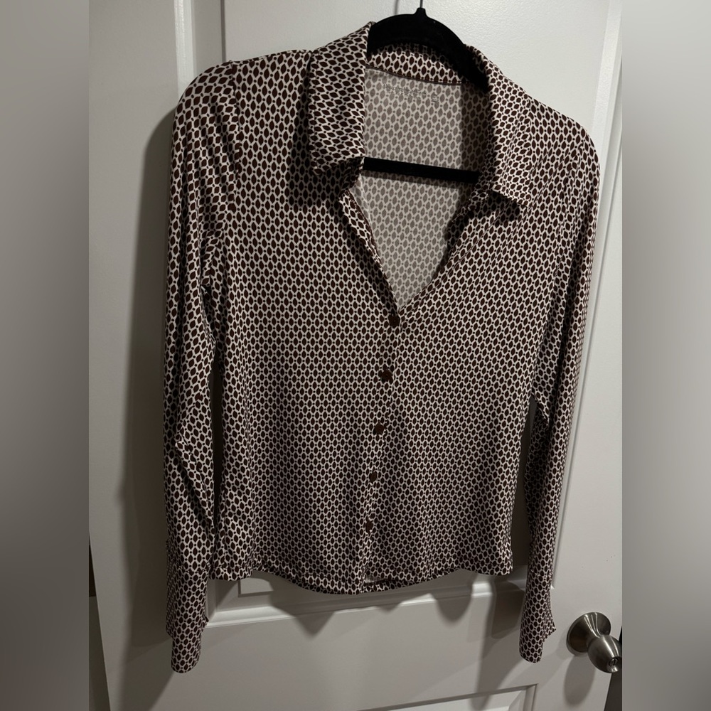 Abercrombie soft collection button up blouse